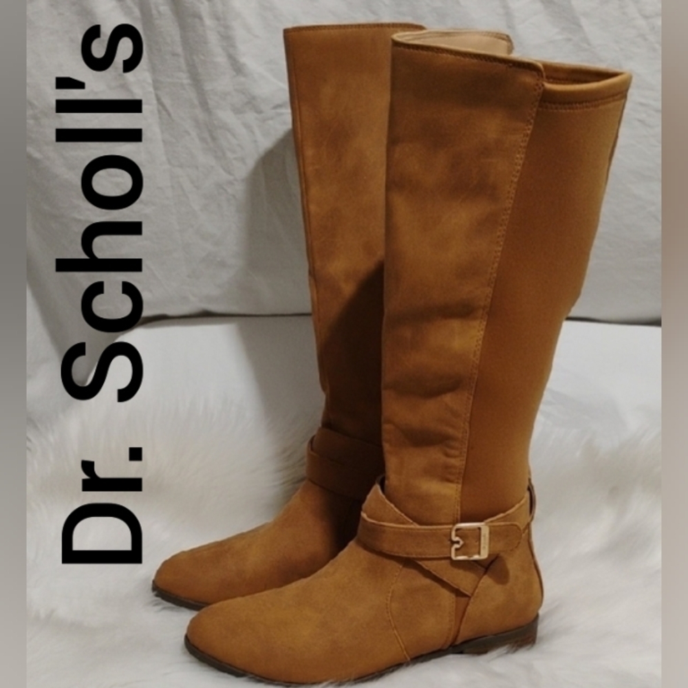 (#209) SALE! NWOT Dr. Scholls Stylish Tan Knee-High Boots Never Worn No Box